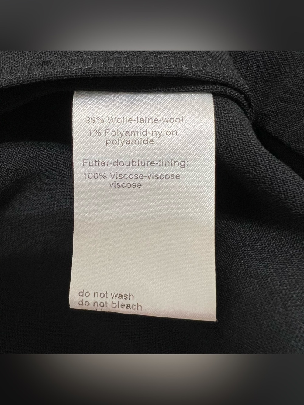 AKRIS Black Double-Face Wool Blazer Double Hook Closure Fold-Over Cuffs Size 12 - Picture 13 of 16